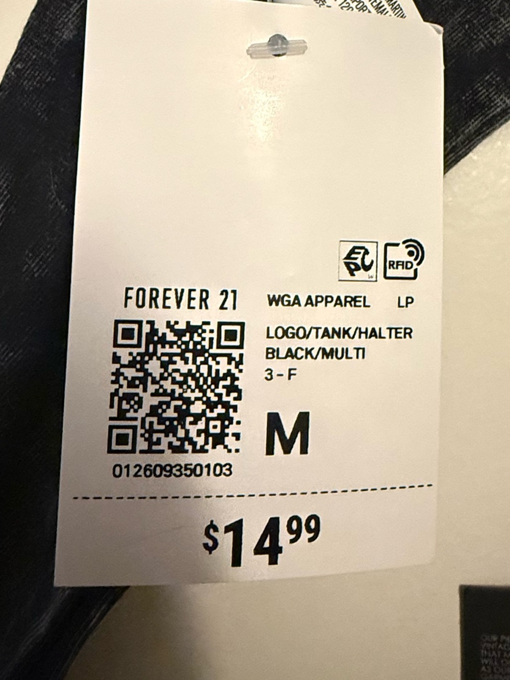 Forever 21 Black Graphic Halter Tank Top - Picture 2 of 2